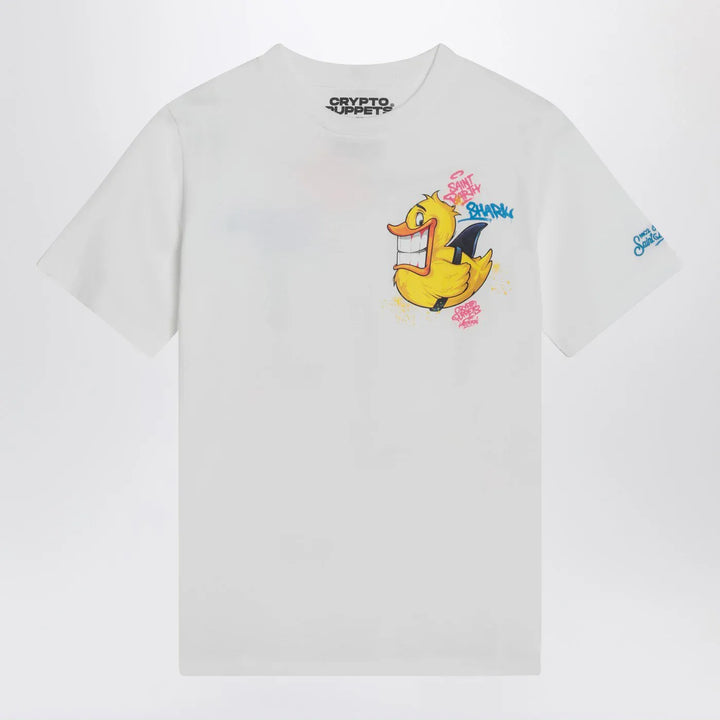 MC2 Saint Barth - White T-shirt with Crypto Duck print Brand Shirts &amp; Tops 10