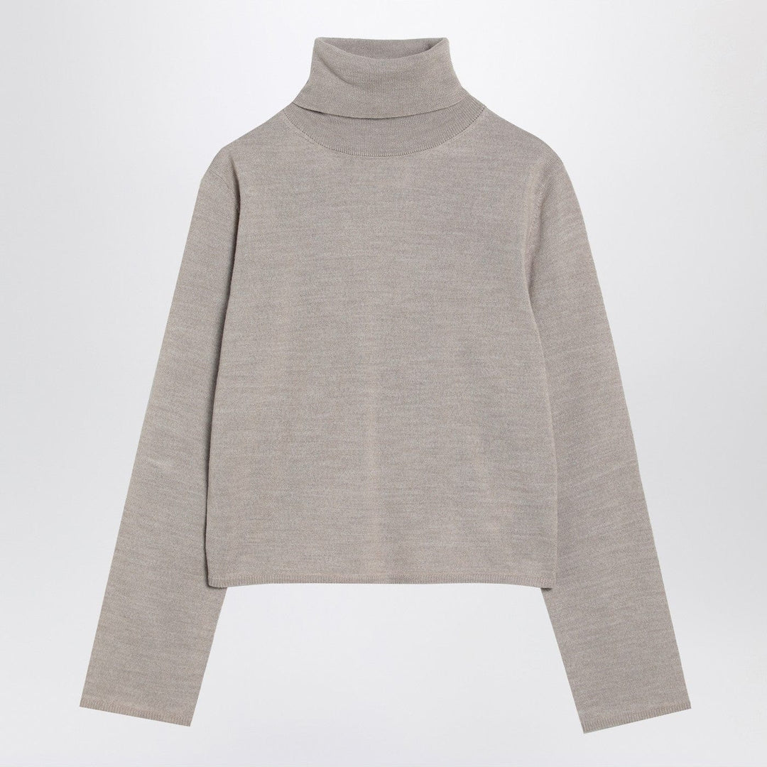 Shirts & Tops L MM6 Maison Margiela - Beige wool blend turtleneck sweater Brand