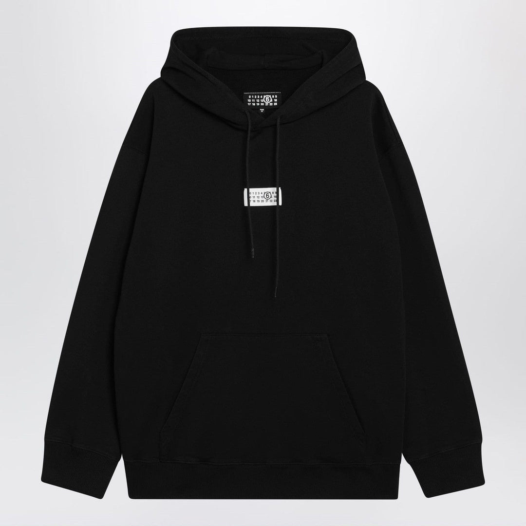 Shirts & Tops MM6 Maison Margiela - Black Numeric cotton hoodie Brand