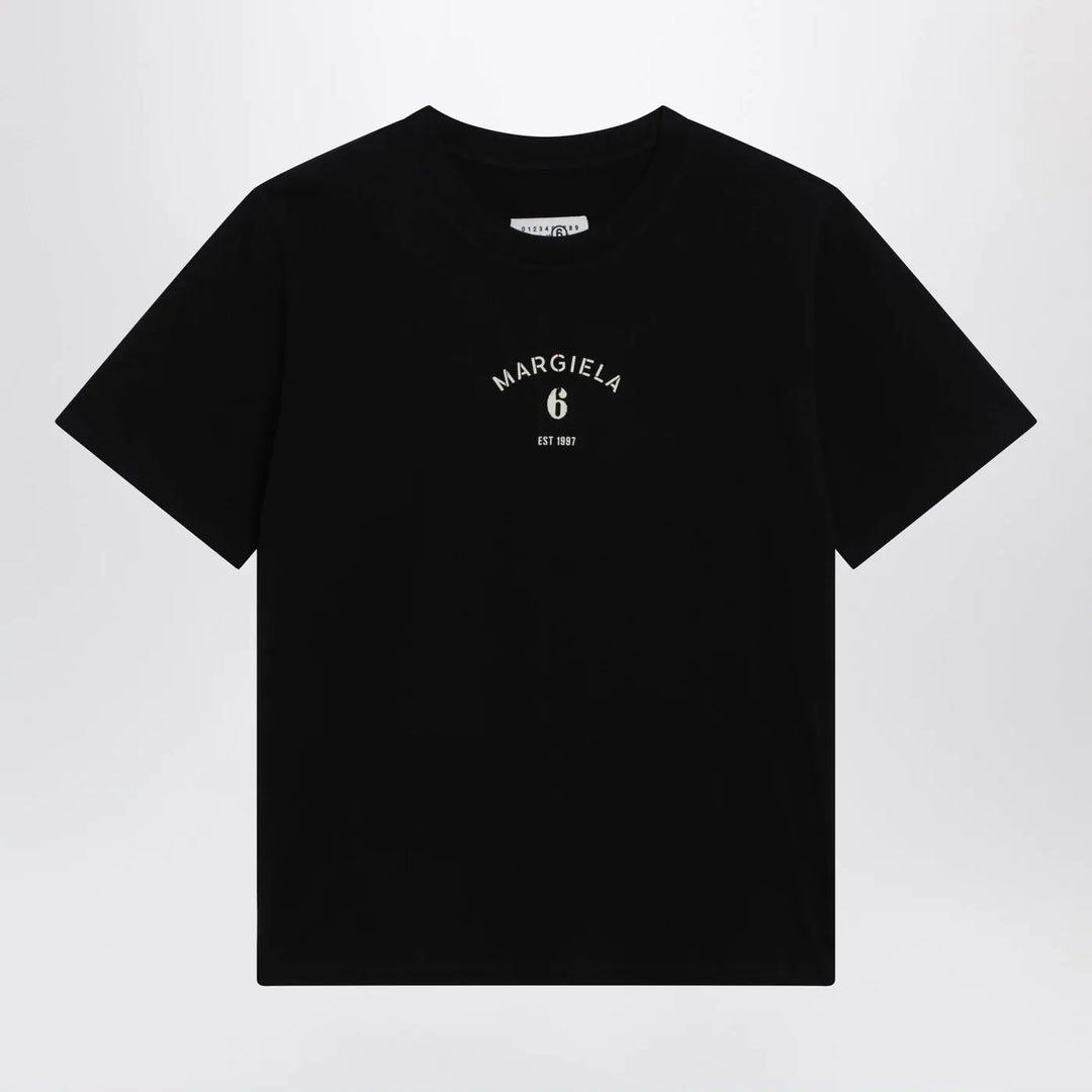 MM6 Maison Margiela - Black T-shirt with logo print Brand Shirts &amp; Tops S
