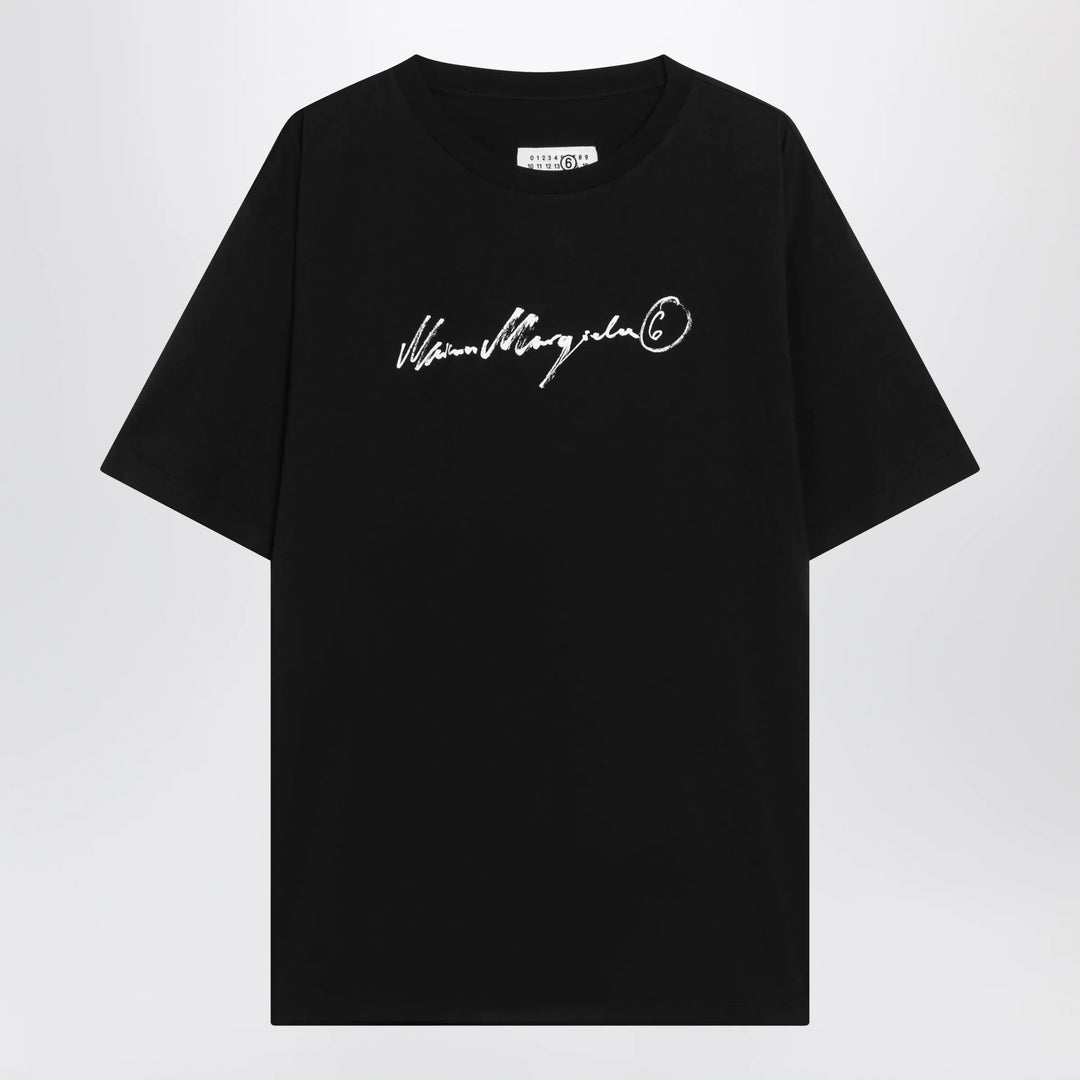 MM6 Maison Margiela - Black T-shirt with logo print Brand Shirts &amp; Tops S