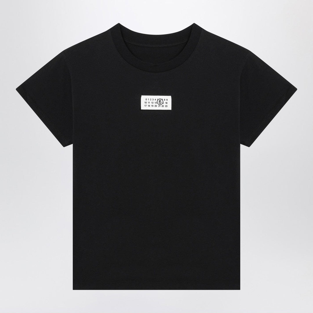Shirts & Tops MM6 Maison Margiela - Black T-shirt with Numeric Signature patch Brand
