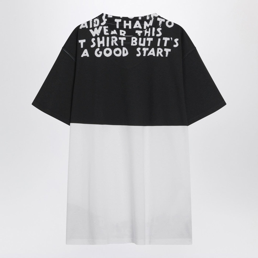 Shirts & Tops MM6 Maison Margiela - White/black cotton AIDS T-shirt Brand