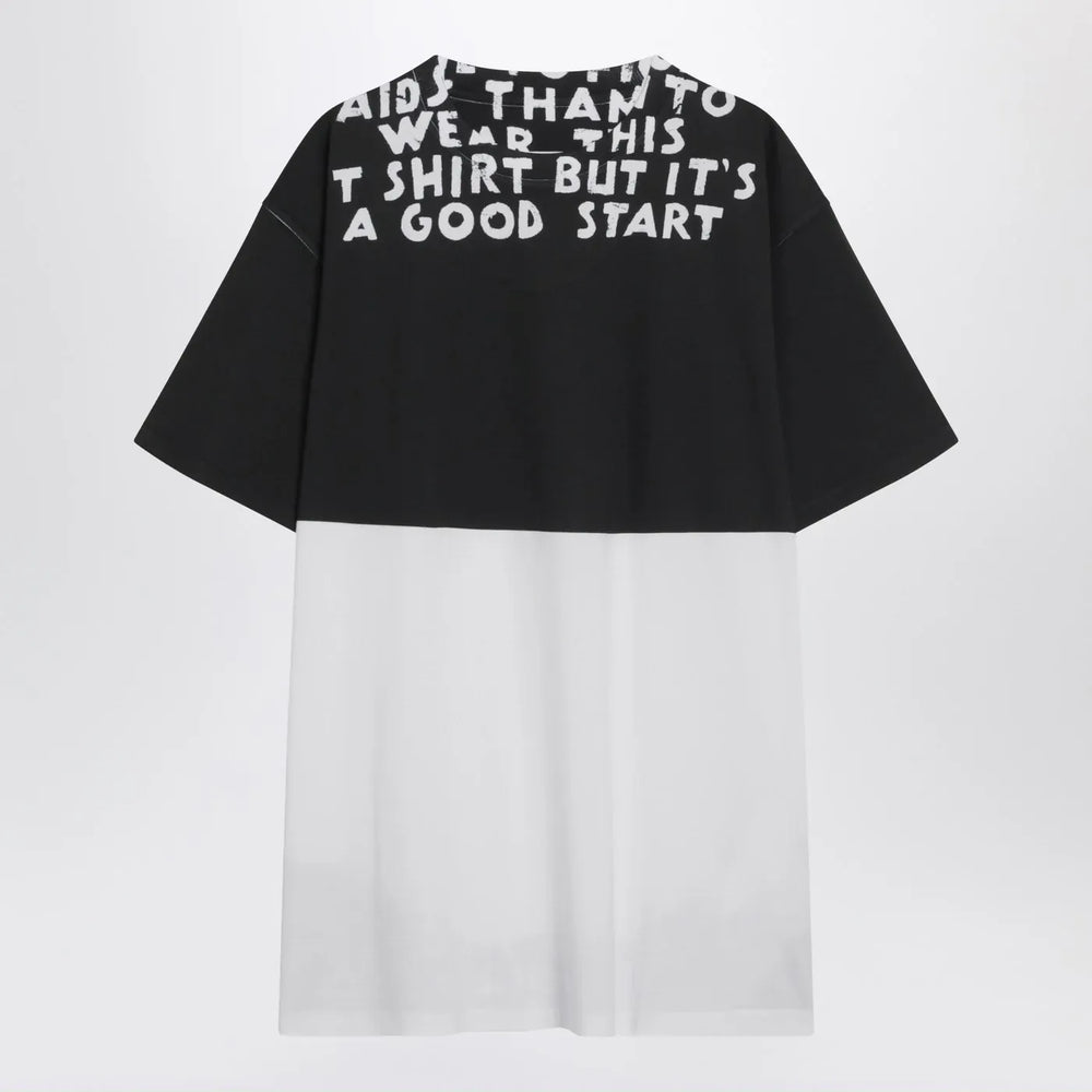 MM6 Maison Margiela - White/black cotton AIDS T-shirt Brand Shirts & Tops S