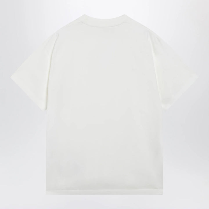 MM6 Maison Margiela - White cotton jersey T-shirt with logo patch Brand Shirts &amp; Tops M