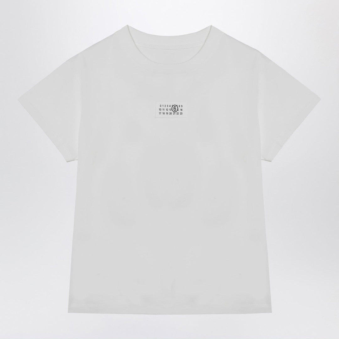 Shirts & Tops MM6 Maison Margiela - White T-shirt with Numeric Signature patch Brand