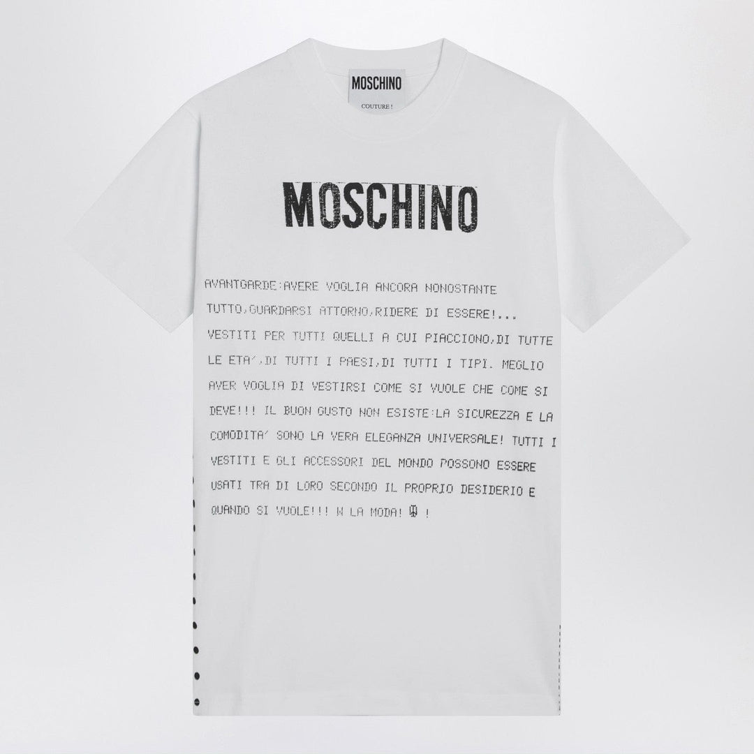 Shirts &amp; Tops M Moschino - White cotton T-shirt with logo Brand