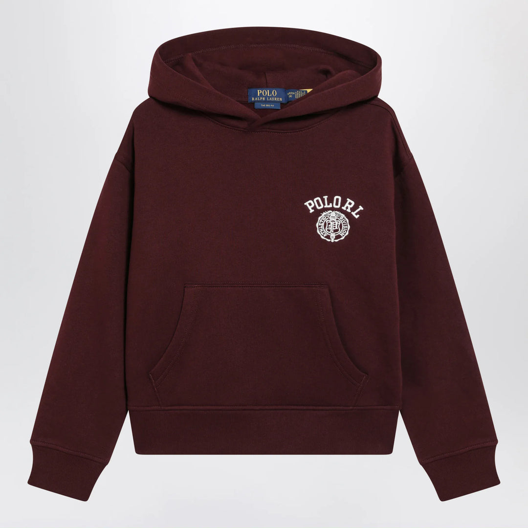 Polo Ralph Lauren - Dark Burgundy The Big-Fit Hoodie Brand Shirts &amp; Tops M