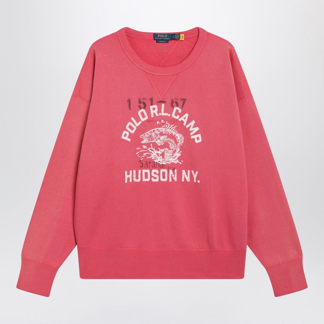 Shirts &amp; Tops Polo Ralph Lauren - Light red sweatshirt with logo print Brand