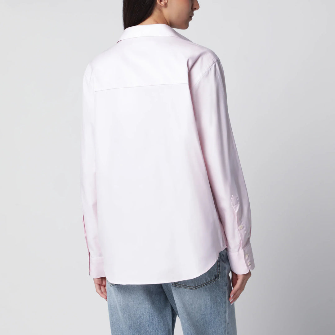 Róhe - Pink Cotton Button-Down Shirt Brand Shirts &amp; Tops