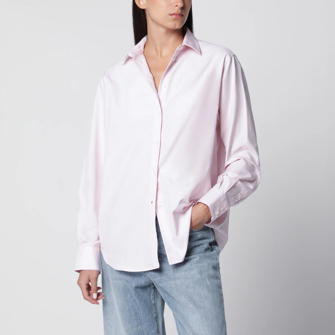 Róhe - Pink Cotton Button-Down Shirt Brand Shirts &amp; Tops 34  FR