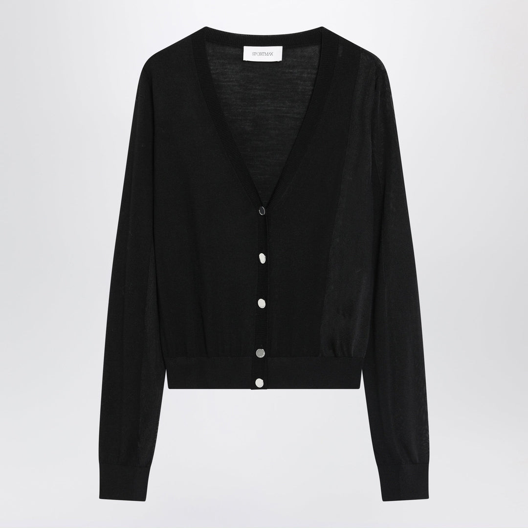 Shirts &amp; Tops L Sportmax - Black wool cardigan Brand