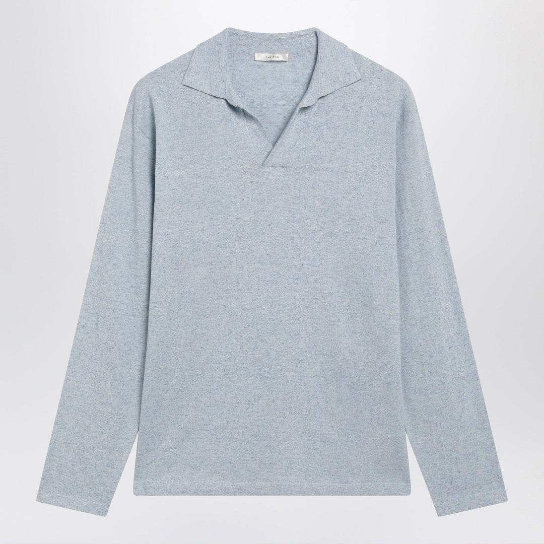 Shirts & Tops The Row - Niosa oversized cotton-linen polo in ice blue Brand