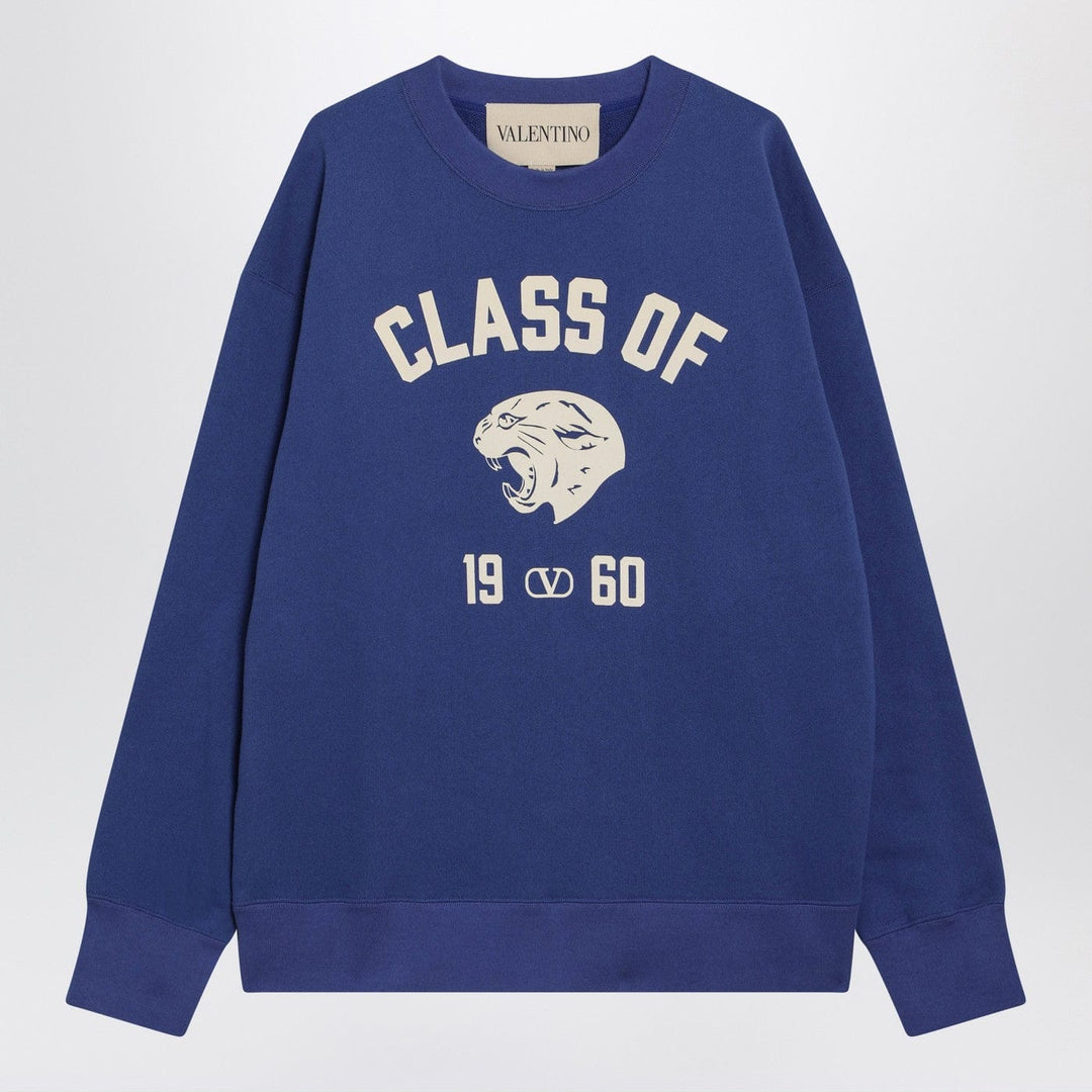 Shirts & Tops Valentino - Blue sweatshirt with Panther print Brand