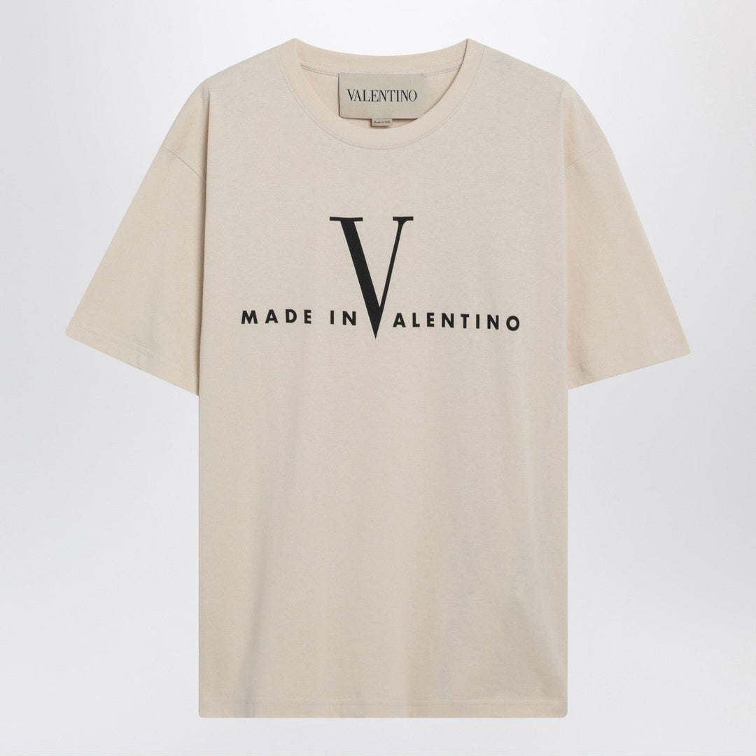 Shirts & Tops Valentino - Butter-colored “Made In Valentino” T-shirt Brand