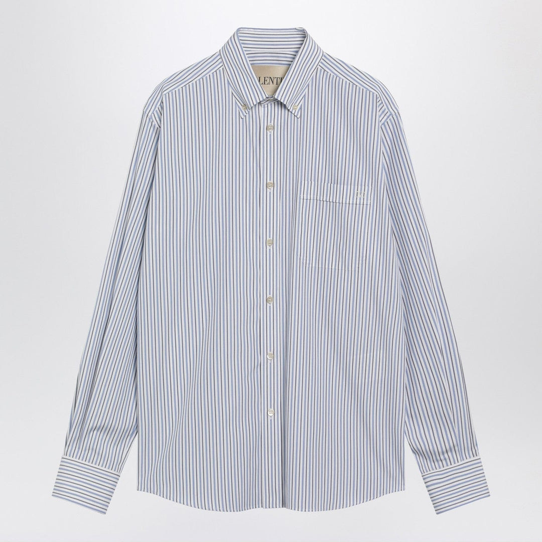 Shirts &amp; Tops Valentino - Ivory shirt with light blue and blue stripes Brand