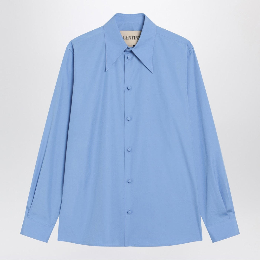 Shirts & Tops 40 Valentino - Light blue cotton shirt Brand