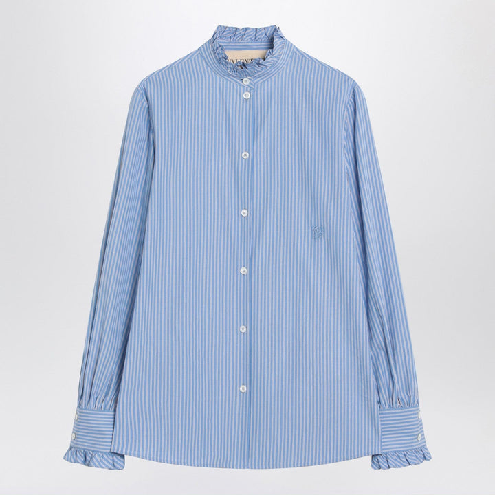 Shirts &amp; Tops 38  IT Valentino - Light blue striped shirt in cotton Brand