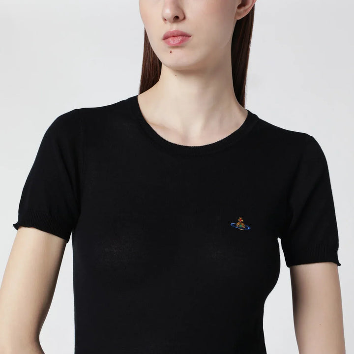 Vivienne Westwood - Bea black cotton top Brand Shirts &amp; Tops S
