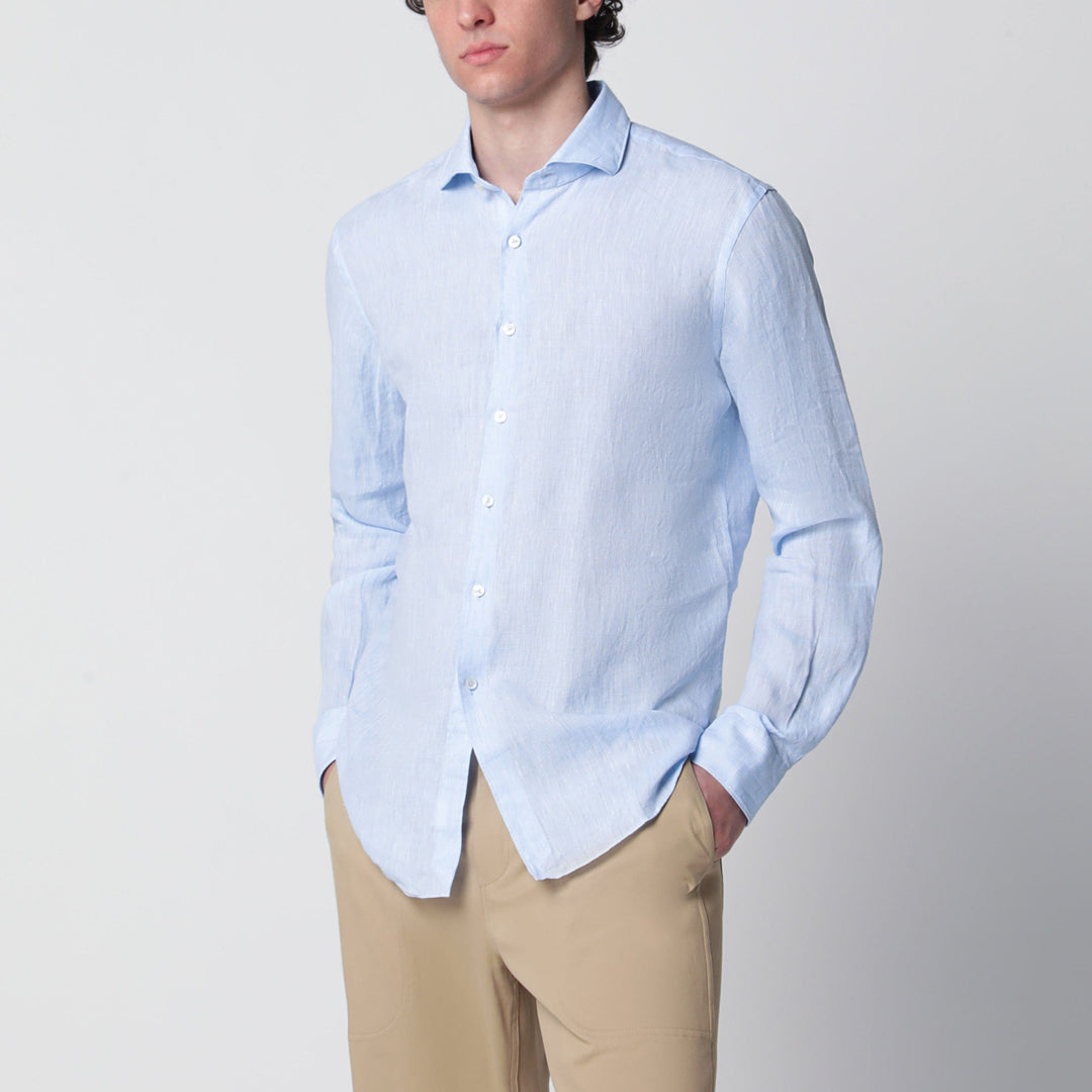 Shirts &amp; Tops XACUS - Light blue Tailor Fit linen shirt Brand