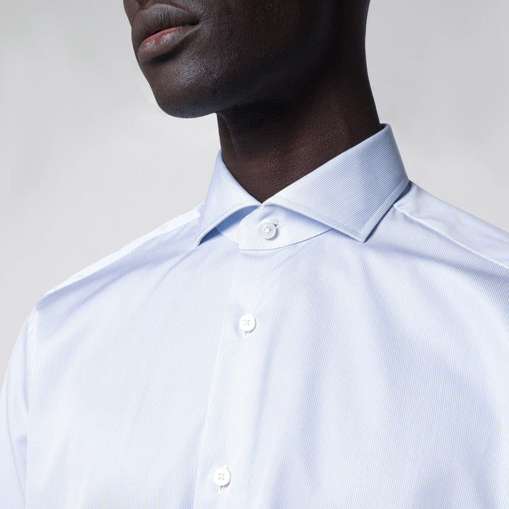 XACUS - Travel Tailor Fit light blue shirt Brand Shirts &amp; Tops