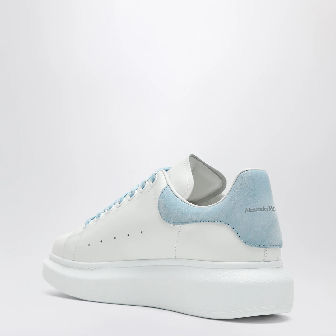 Alexander McQueen - Oversize sneakers in white/powder blue Brand Shoes