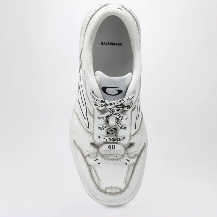 Balenciaga - Hamptons Worn-Out Mid white Sneakers Brand Shoes
