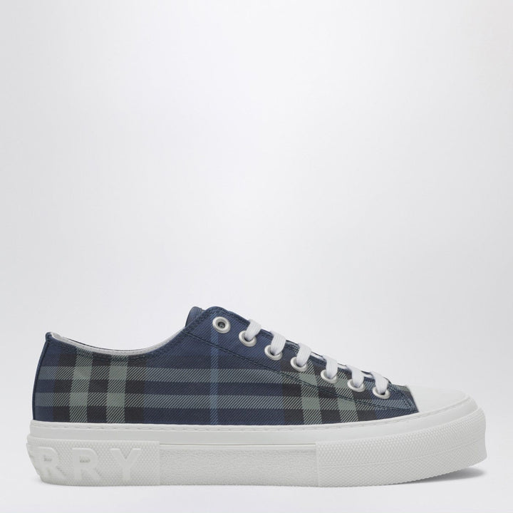 Shoes Burberry - Blue Check cotton sneakers Brand