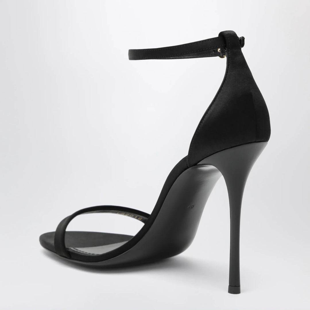 Dolce&amp;Gabbana - Keira sandal in black satin Brand Shoes