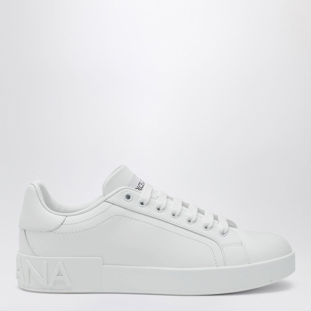 Shoes Dolce&amp;Gabbana - White Portofino sneakers in leather Brand