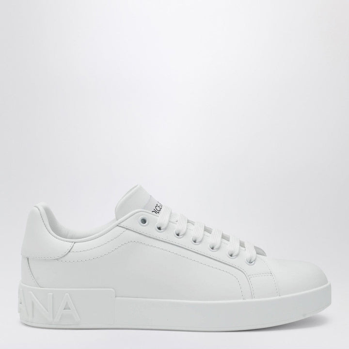 Shoes Dolce&amp;Gabbana - White Portofino sneakers in leather Brand