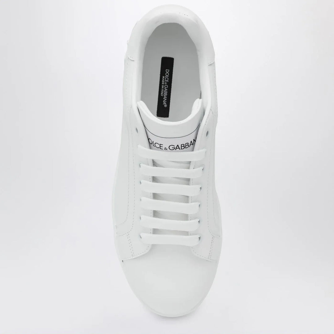 Dolce&amp;Gabbana - White Portofino Sneakers in leather Brand Shoes