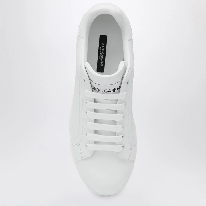 Dolce&amp;Gabbana - White Portofino Sneakers in leather Brand Shoes