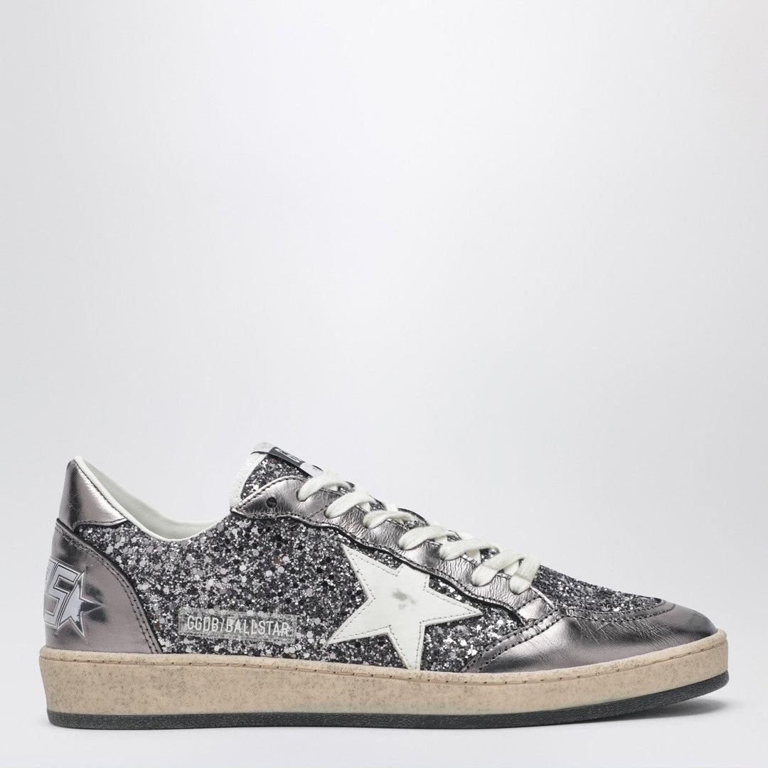 Shoes Golden Goose - Ballstar silver glitter sneaker Brand