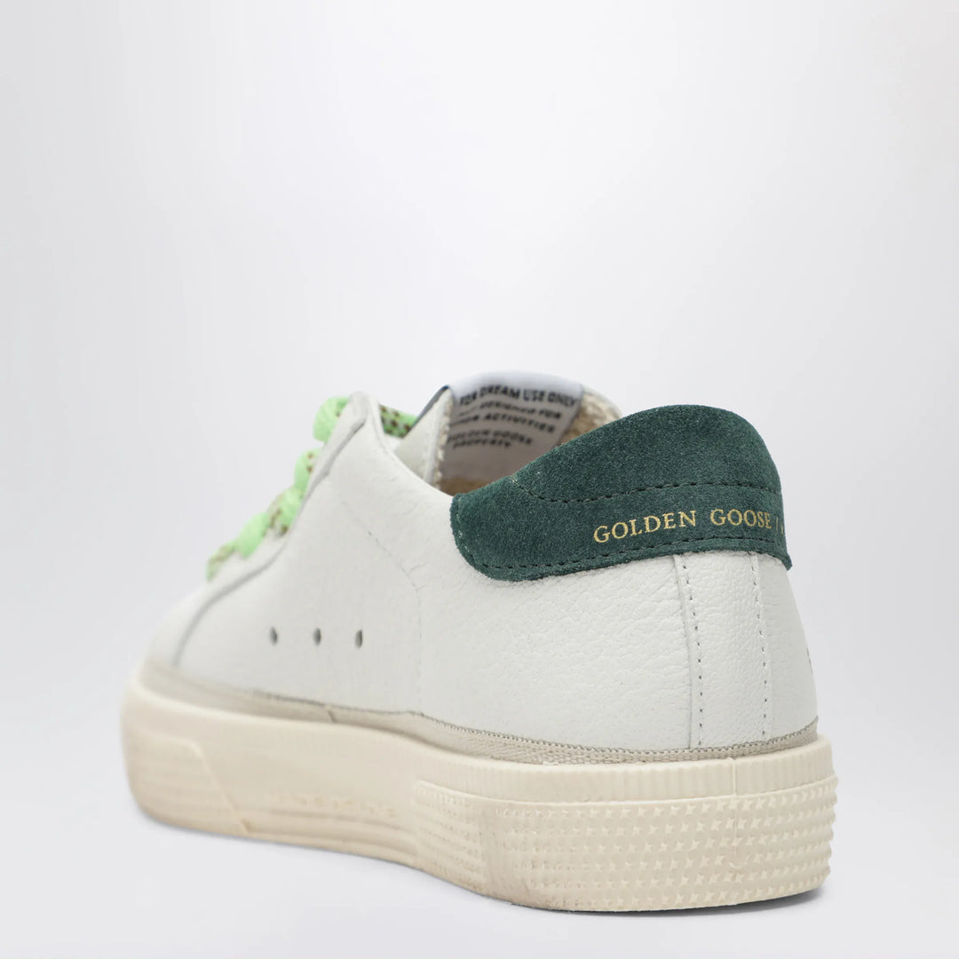 Golden Goose - May sneakers in white/black/green leather Brand Shoes
