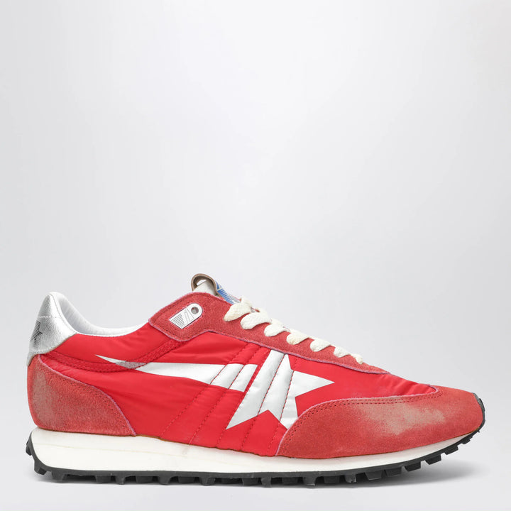 Golden Goose - Red/silver Marathon sneakers in nylon and suede Brand Shoes 40 IT