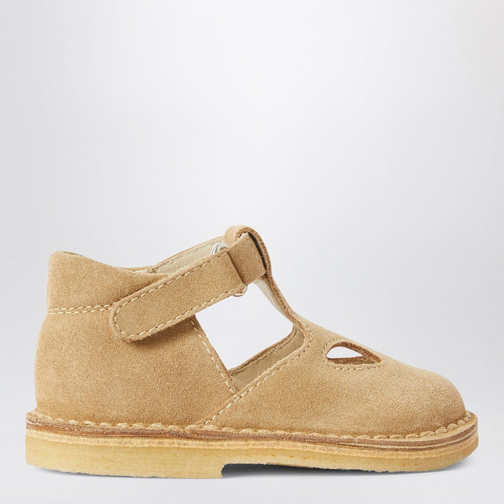 Shoes Il Gufo - High beige sandal with eyelets in nubuck Brand