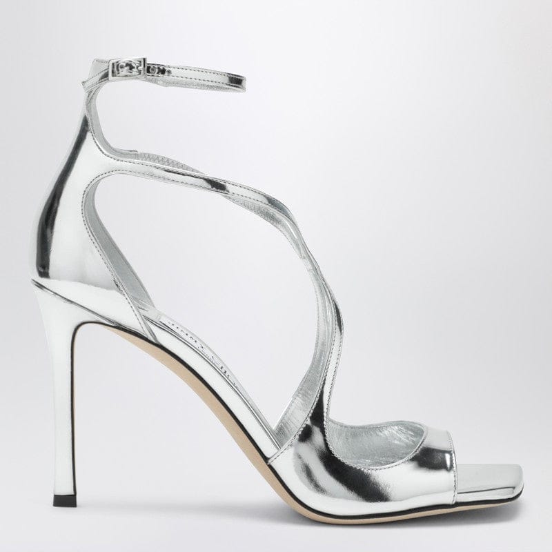 Shoes Jimmy Choo - Azia 95 metallic silver sandals - 39 IT Brand