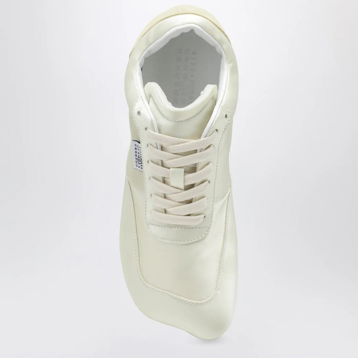 MM6 Maison Margiela - Factory Sneakers in white satin Brand Shoes