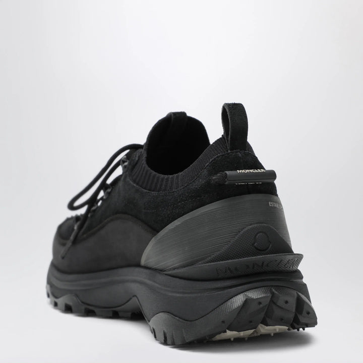 Moncler - Trailgrip Lite3 suede leather sneakers in black Brand Shoes