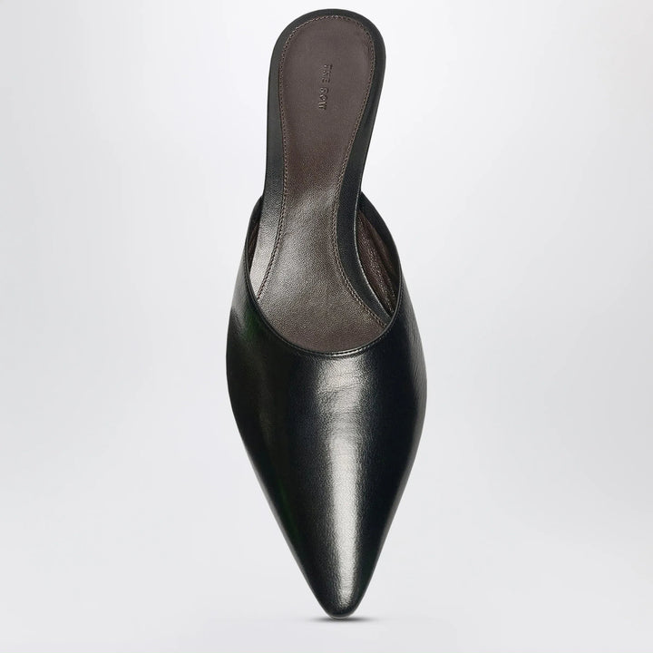 The Row - Liisa black lambskin mules Brand Shoes