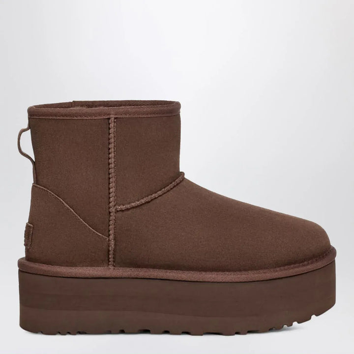UGG - Classic Mini Boots With Brown Platform Brand Shoes 1 US