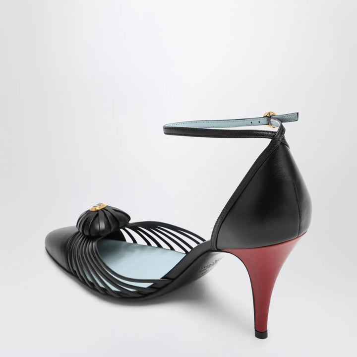 Valentino Garavani - Décolleté VG Sandal Royal black Brand Shoes