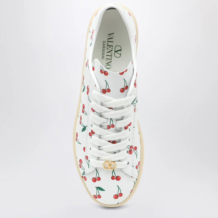 Valentino Garavani - Royco Sneakers white with Cherryfic pattern Brand Shoes