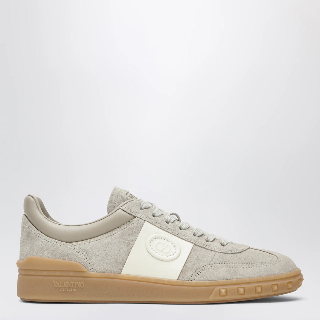Valentino Garavani - Upvillage mixed-material sneakers in beige and ivory Brand Shoes 37 IT