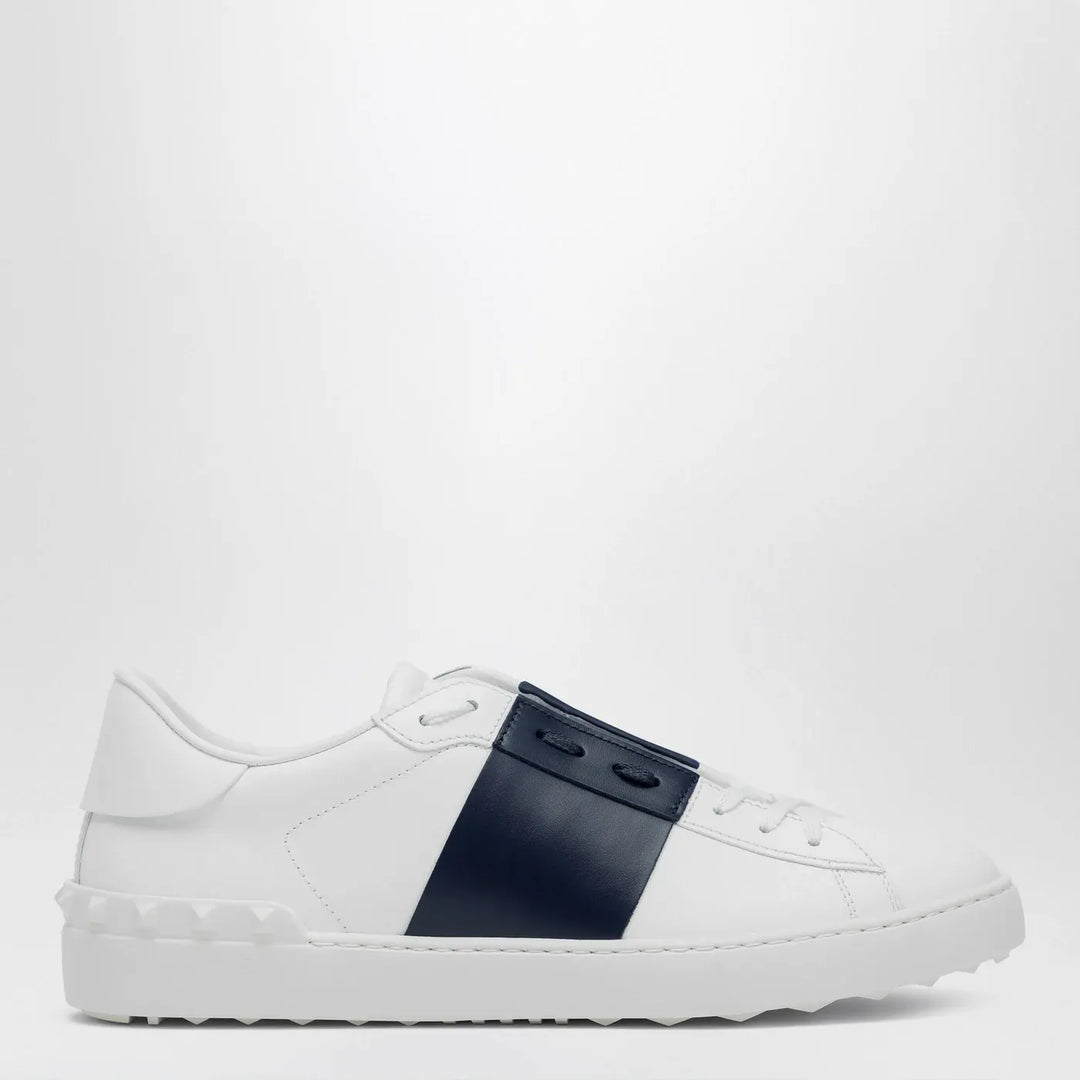 Valentino Garavani - White/Dark blue Open Sneakers Brand Shoes 42,5 IT