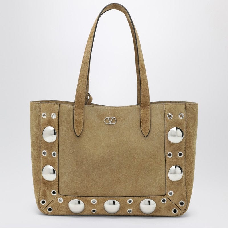 Shopping Totes Valentino - Medium Nellcôte tote bag in Havana suede - One size Brand