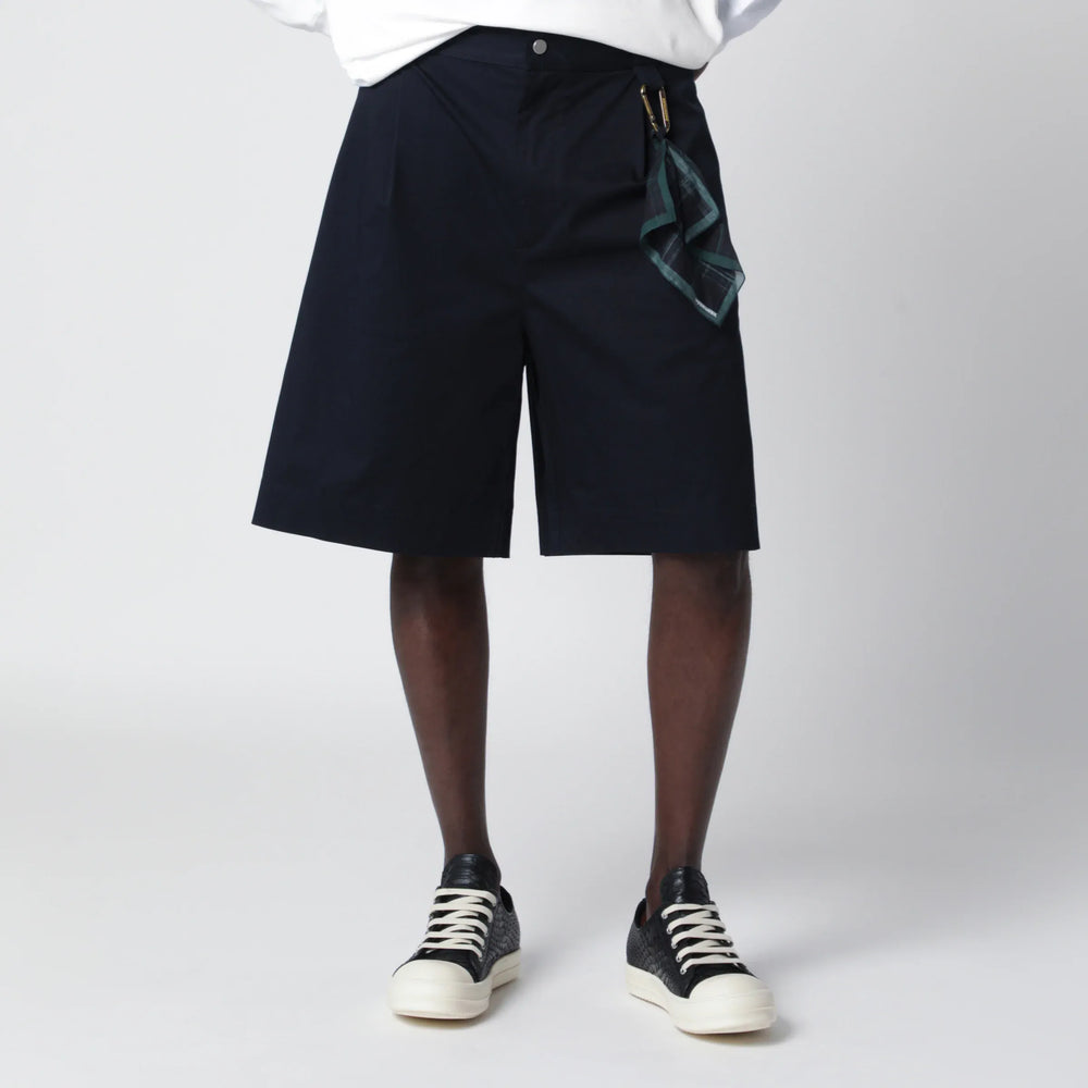 DARKPARK - Denis navy blue cotton bermuda shorts Brand Shorts 46 IT