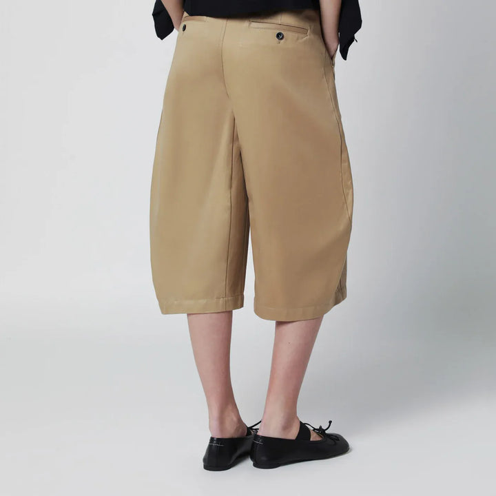 Sacai - Beige cotton chino bermuda shorts Brand Shorts