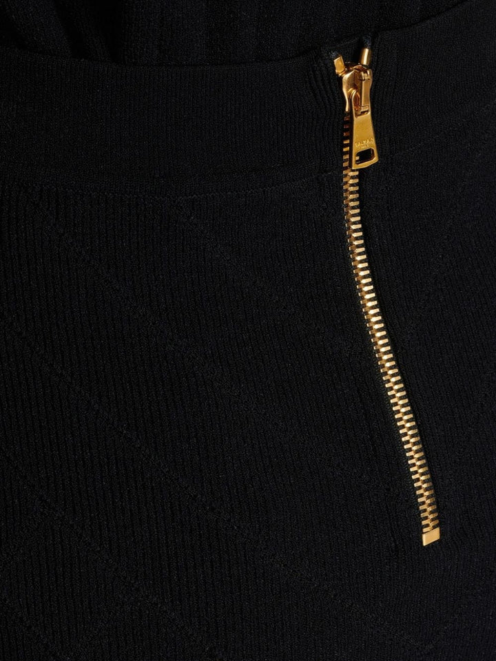 Balmain Skirts 38 Balmain Fine Knit Skirt Balmain Fine Black Knit Skirt Brand